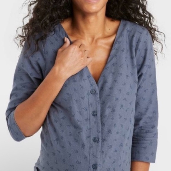 THE NINES by HATCH Button-Front Floral Maternity Jumpsuit - Picture 2 of 16